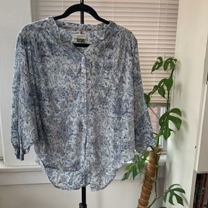 Medium Blue Paisley Blouse from Pilcro and the Letterpress by Anthropology